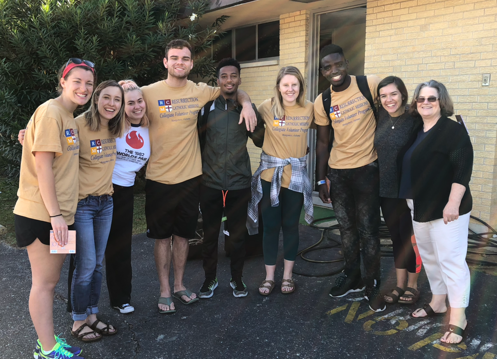 Students on immersion trip in Montgomery