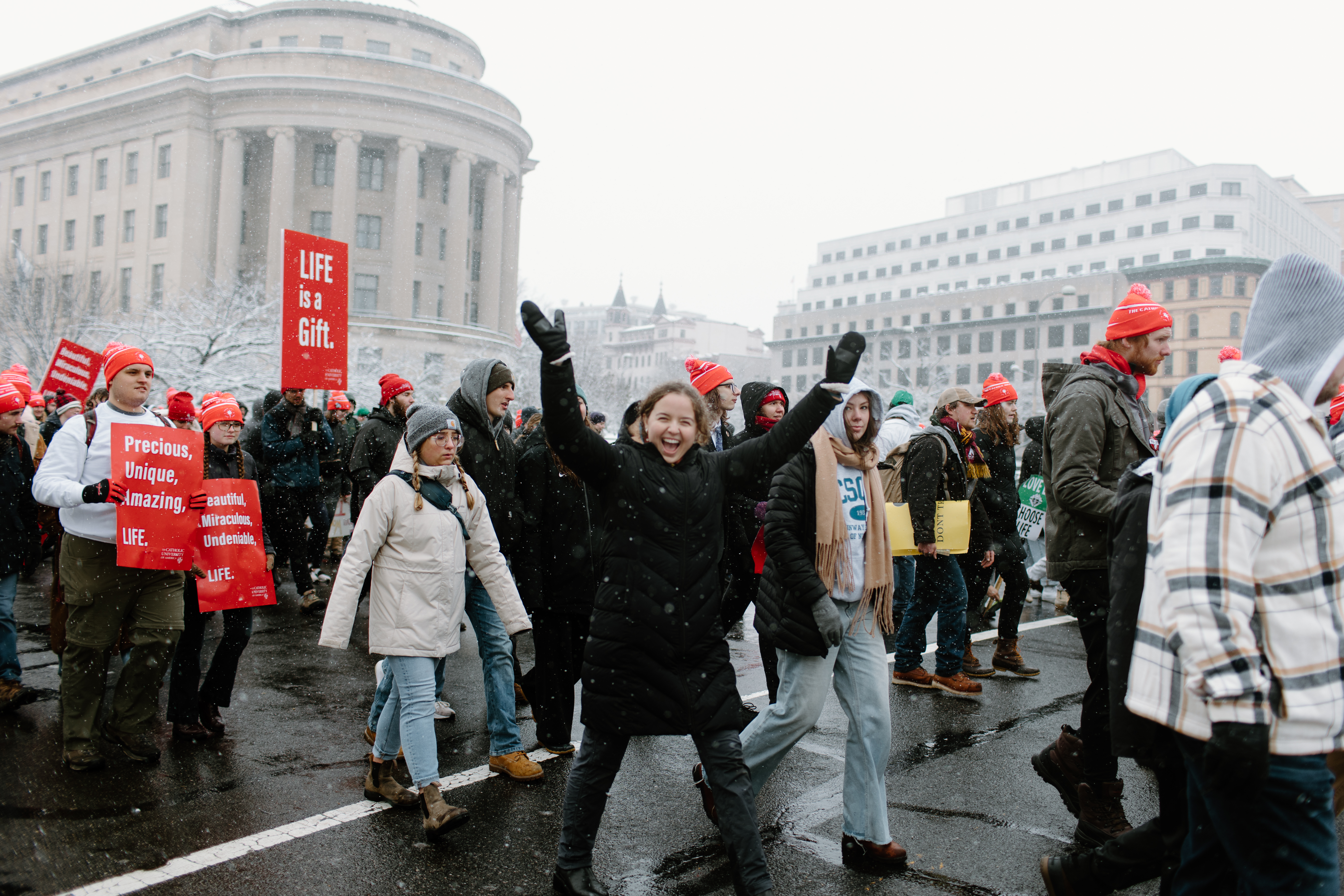 students at march for life