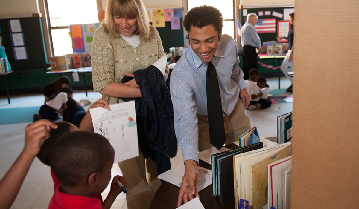 Catholic University student at a community partner site