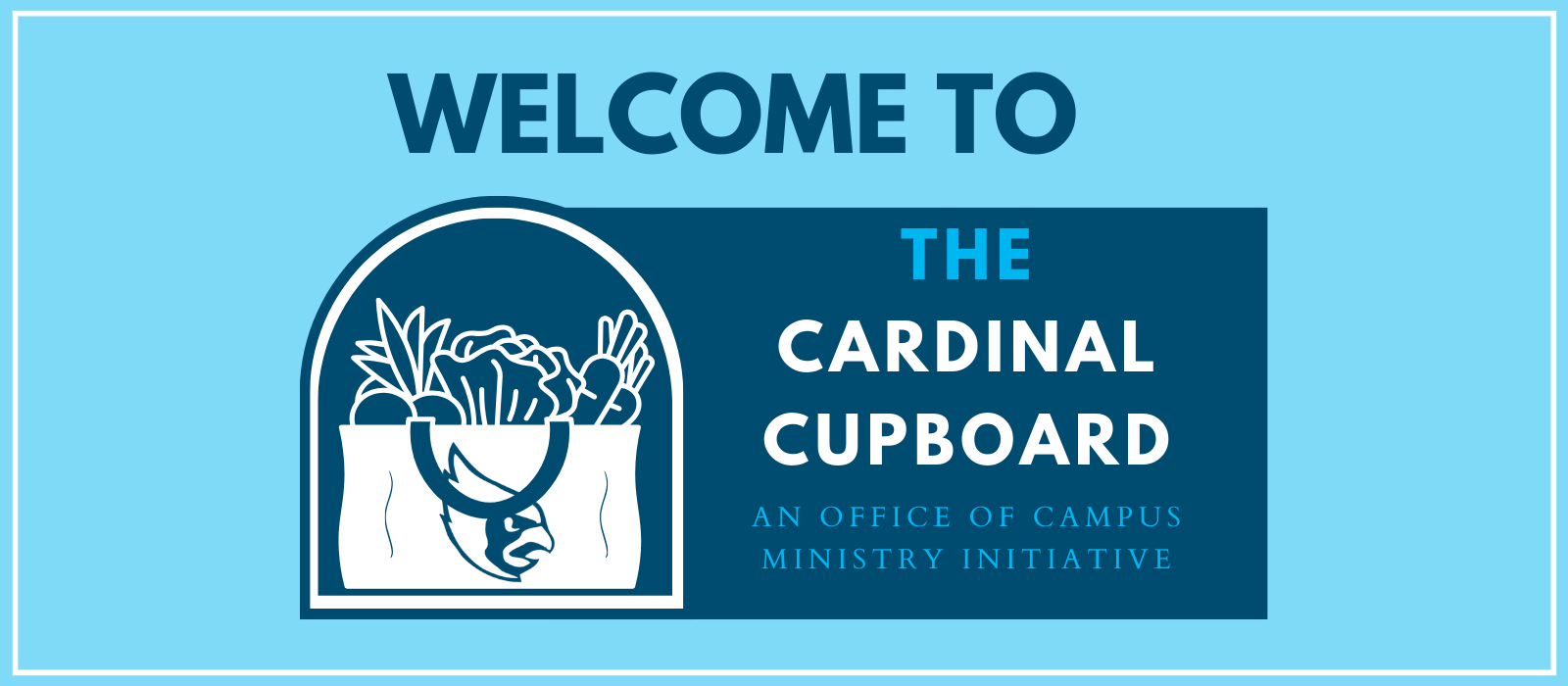 Cardinal Cupboard Welcome Sign