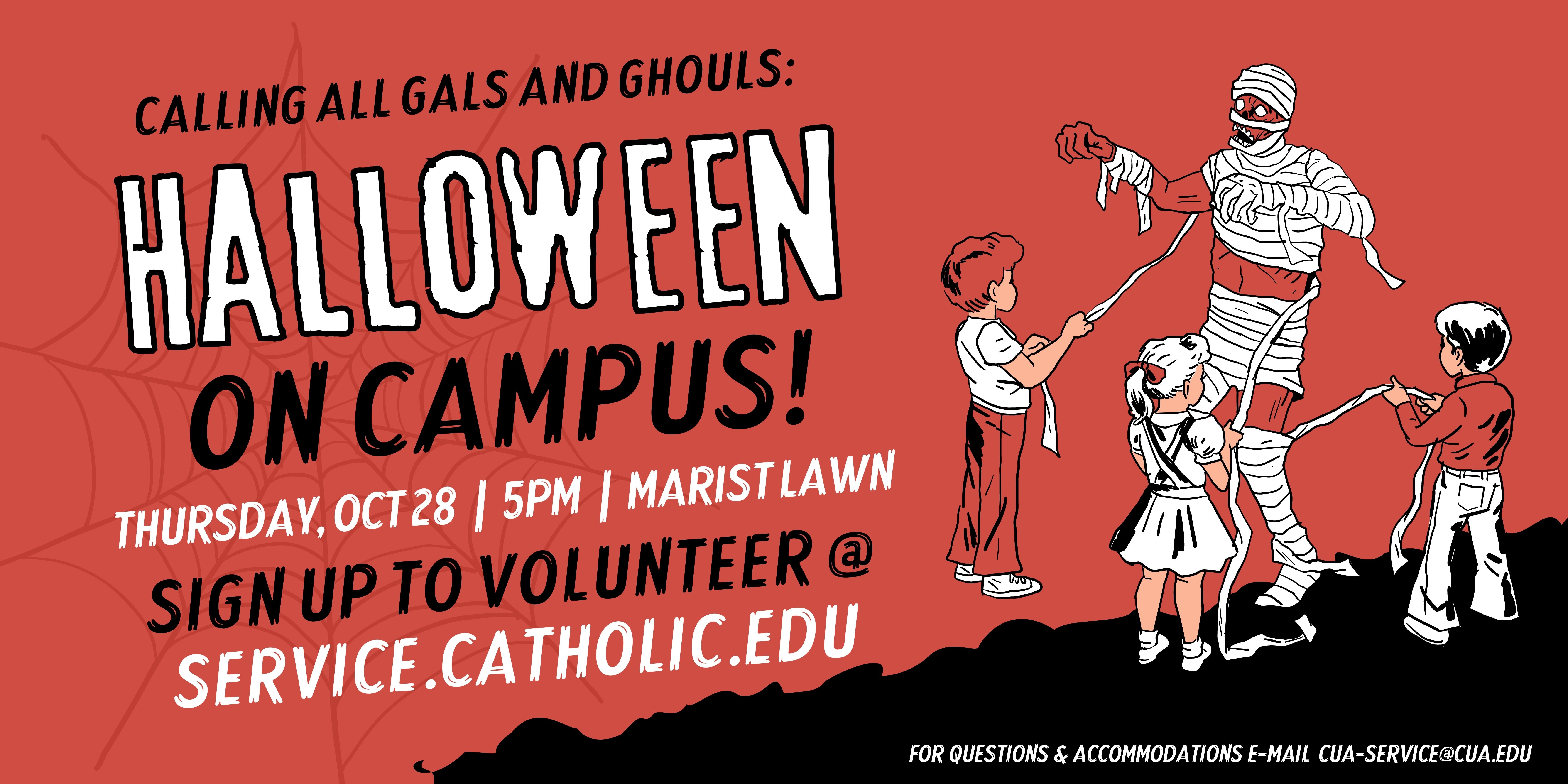 Halloween on Campus graphic
