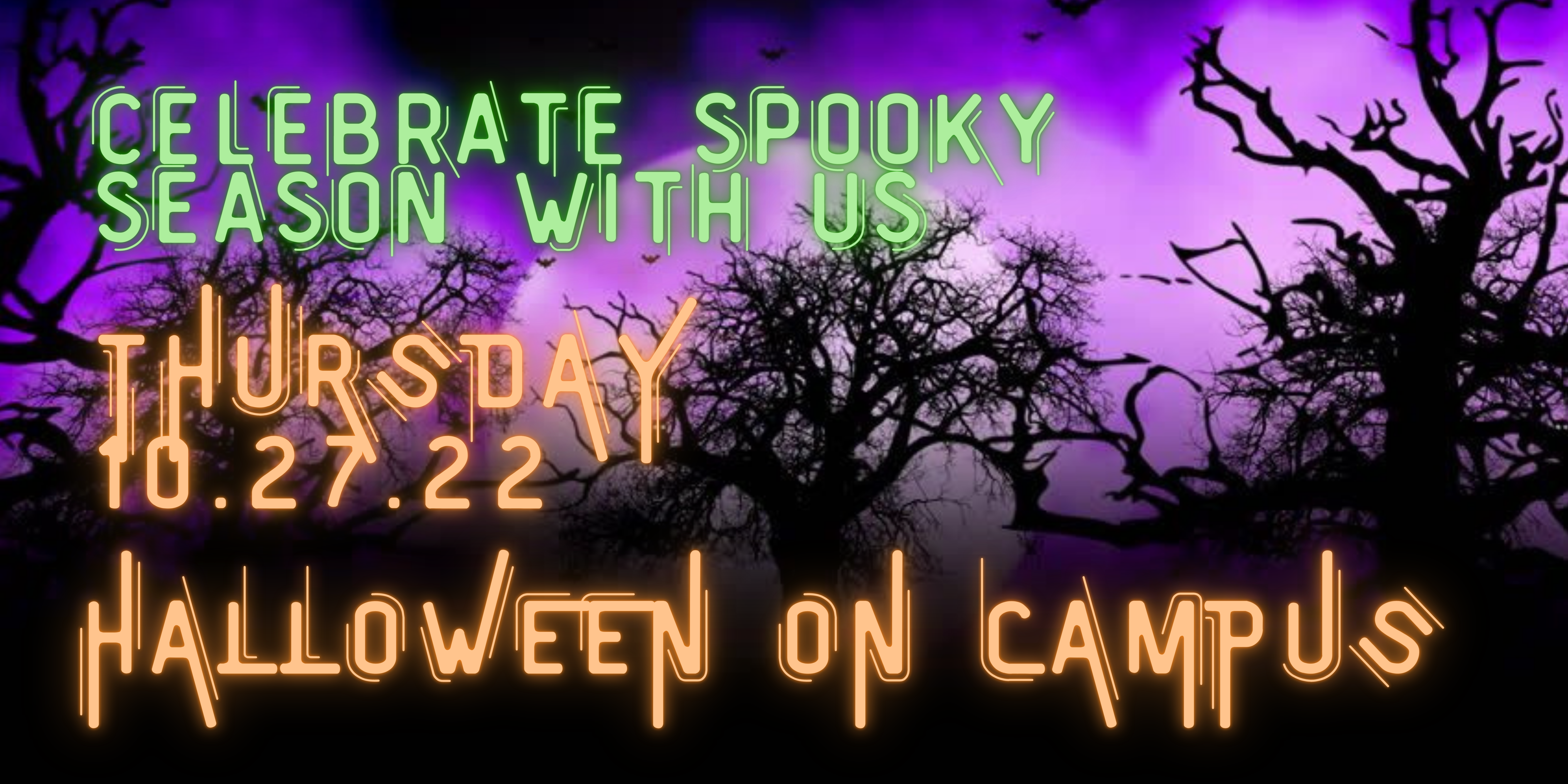 Halloween on Campus graphic